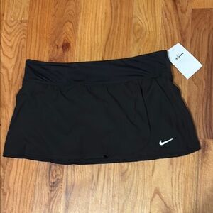 NWT Nike Women's Skirt Athletic Swim Bottom Separates Black, Size L
